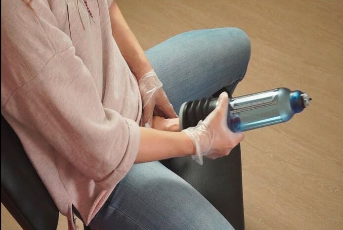 The use of a pump to increase a member